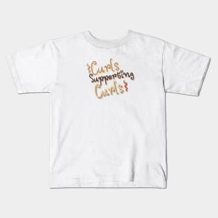 Curls Supporting Curls v15 Kids T-Shirt